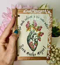 Load image into Gallery viewer, Beautiful Handmade Artisan Blank Notebook "Corazon"
