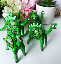 Load image into Gallery viewer, Beautiful Dinosour Alebrije with Bobble Head/Hand-Made/Mexican Folk Art