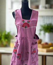 Load image into Gallery viewer, Artisanal Embroidered Apron - Pink - (L, XL)