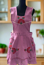 Load image into Gallery viewer, Artisanal Embroidered Apron - Pink - (L, XL)