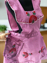 Load image into Gallery viewer, Artisanal Embroidered Apron - Pink - (L, XL)