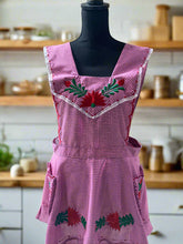 Load image into Gallery viewer, Artisanal Embroidered Apron - Pink - (L, XL)