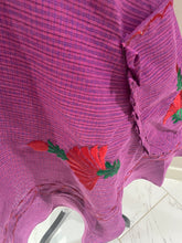Load image into Gallery viewer, Artisanal Embroidered Apron - Magenta / XL
