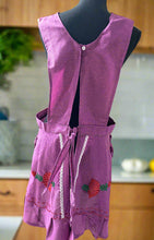 Load image into Gallery viewer, Artisanal Embroidered Apron - Magenta / XL