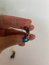Load image into Gallery viewer, Hand-Made  Tiny Cat Alebrije Earrings in Small Palm Box