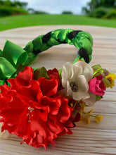 Load image into Gallery viewer, Set of Braided Headband/Floral Attachment / Trenza Istmeña Con Guia