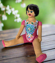 Load image into Gallery viewer, Mexican Cartoneria Lupita Doll - Pink