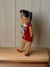 Load image into Gallery viewer, Mexican Cartoneria Lupita Doll - Red