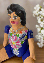 Load image into Gallery viewer, Mexican Cartoneria Lupita Doll_Blue