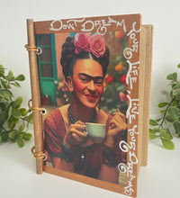 Load image into Gallery viewer, Handmade Artisan Blank Notebook Frida kahlo Boho Look