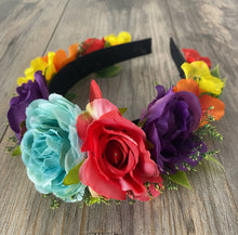 Load image into Gallery viewer, Rose Headband/Hand-Made Rose Crown/Floral Headband