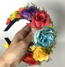 Load image into Gallery viewer, Rose Headband/Hand-Made Rose Crown/Floral Headband