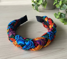 Load image into Gallery viewer, Hand-Made / Mexican Tehuana Fabric Braided Headband