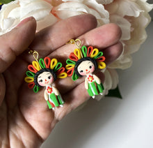 Load image into Gallery viewer, Beautiful Lele Doll Earrings