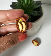 Load image into Gallery viewer, Tacos On Plate/Mexican Dish Hand Made Stud Earrings