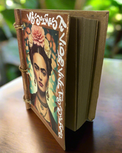 Load image into Gallery viewer, Handmade Artisan Blank Notebook Frida kahlo Boho Look