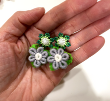 Load image into Gallery viewer, Hand-Made Mexican Huichol Sweetheart "Amorcito" Earrings