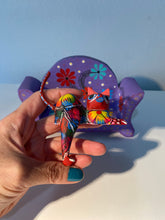 Load image into Gallery viewer, Beautiful Hand-Made Authentic Mexican Alebrije - Cat on Sofa - Purple