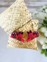 Load image into Gallery viewer, Hand-Made Pink Cat Alebrije Earrings in Small Palm Box