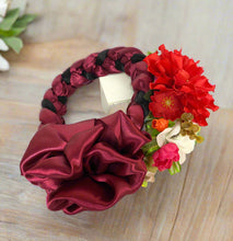 Load image into Gallery viewer, Set of Braided Headband/Floral Attachment / Trenza Istmeña Con Guia