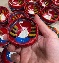 Load image into Gallery viewer, Handmade Jicara Small Mezcal Cup, Natural Calabash Gourd Bowl - Red