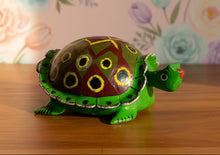 Load image into Gallery viewer, Mexican Hand-Made Turtle from Oaxaca With Bobble Head - Green 2