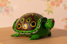 Load image into Gallery viewer, Mexican Hand-Made Turtle from Oaxaca With Bobble Head - Green 2