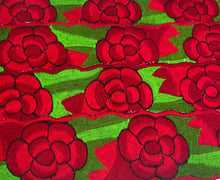 Load image into Gallery viewer, Embroidered Mexican Belt with Red Roses
