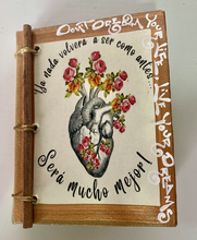 Load image into Gallery viewer, Beautiful Handmade Artisan Blank Notebook "Corazon"