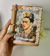 Load image into Gallery viewer, Handmade Artisan Blank Notebook Frida kahlo Boho Look