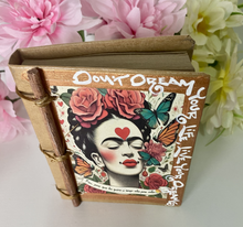 Load image into Gallery viewer, Handmade Artisan Blank Notebook Frida kahlo Design