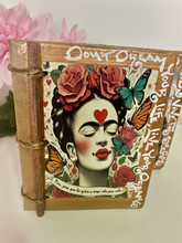 Load image into Gallery viewer, Handmade Artisan Blank Notebook Frida kahlo Design