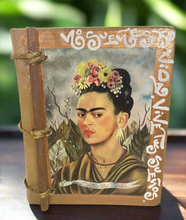 Load image into Gallery viewer, Handmade Artisan Blank Notebook Frida kahlo Boho Look