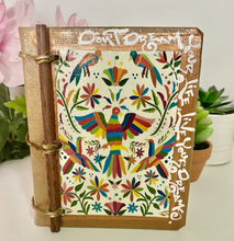 Load image into Gallery viewer, Beautiful Handmade Artisan Blank Notebook Otomi Mexican Design