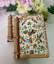 Load image into Gallery viewer, Beautiful Handmade Artisan Blank Notebook Otomi Mexican Design