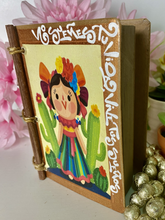 Load image into Gallery viewer, Beautiful Handmade Artisan Blank Notebook with Mexican Lele Doll Design