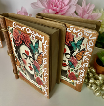 Load image into Gallery viewer, Handmade Artisan Blank Notebook Frida kahlo Design