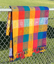 Load image into Gallery viewer, Beautiful Mexican Table Cloth / Colorful Squares / Aztec Patterns