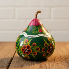 Load image into Gallery viewer, Beautiful Painted Gourd /Jewelry Box from Olinalá - Green