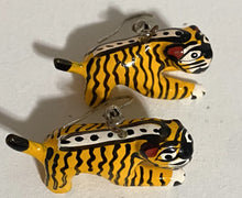 Load image into Gallery viewer, Leopard /Tiger Alebrije Earrings