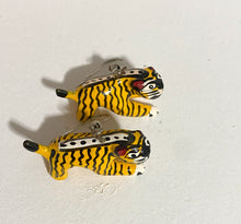 Load image into Gallery viewer, Leopard /Tiger Alebrije Earrings