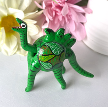 Load image into Gallery viewer, Beautiful Dinosour Alebrije with Bobble Head/Hand-Made/Mexican Folk Art