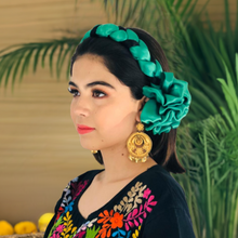 Load image into Gallery viewer, Braided Head Band With Bow/Trenza Tehuana con Moño