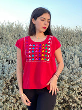 Load image into Gallery viewer, Muñequitas Hand-Embroidered Blouse (Medium)