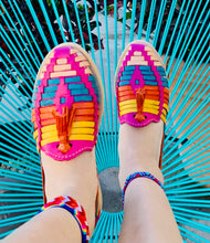 Load image into Gallery viewer, Multicolored Huarache Sandals