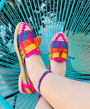 Load image into Gallery viewer, Multicolored Huarache Sandals