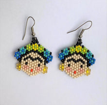 Load image into Gallery viewer, Hand-Made Frida Kahlo Small Earrings