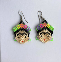 Load image into Gallery viewer, Hand-Made Frida Kahlo Small Earrings