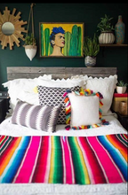 Load image into Gallery viewer, Authentic Mexican Saltillo Sarape Blanket