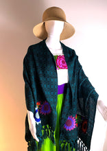 Load image into Gallery viewer, Floral Embroidered Mexican Rebozo/Shawl